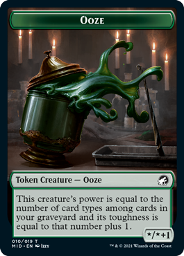 Zombie (2/2, decayed) // Ooze (*/*+1)