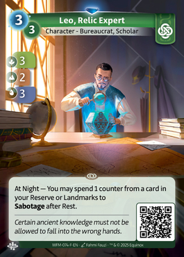Leo, Relic Expert - F Muna