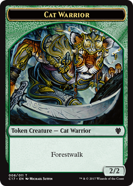 Cat (2//2) // Cat Warrior (2//2 forestwalk)