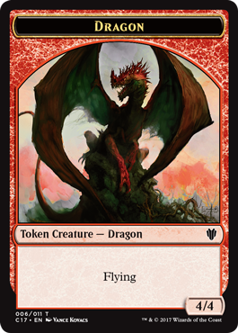 Dragon (4//4 Flying) // Gold