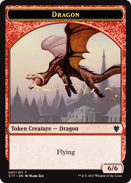 Dragon (6//6 Flying) // Cat Dragon (3//3 Flying)