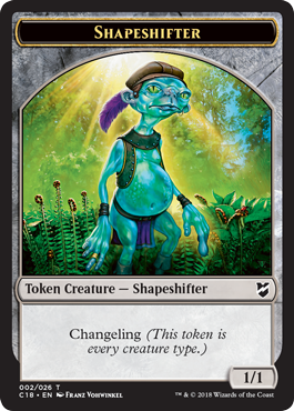 Shapeshifter (1//1, changeling) // Zombie (2//2)