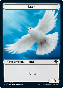 Bird (1/1, flying, white) // Dinosaur Cat (2/2)