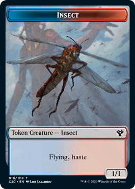 Drake (2/2, flying) // Insect (1/1, flying, haste)