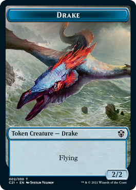 Drake (2/2, flying) // Elemental (4/4)