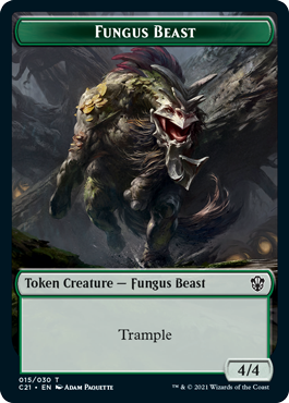 Demon (*/*, flying) // Fungus Beast (4/4, trample)