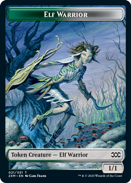 Elf Warrior (1/1, green and white)