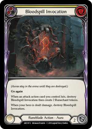 Bloodspill Invocation (Yellow)