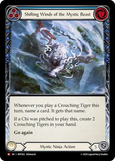 Shifting Winds of the Mystic Beast (blue)