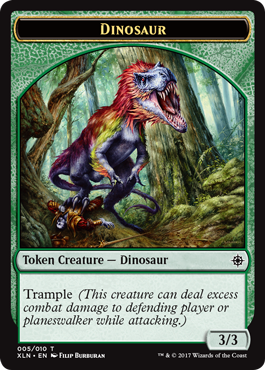Dinosaur (3/3, trample)