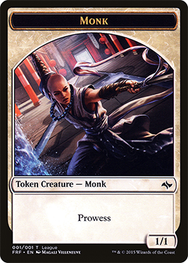 Monk (1/1, prowess)