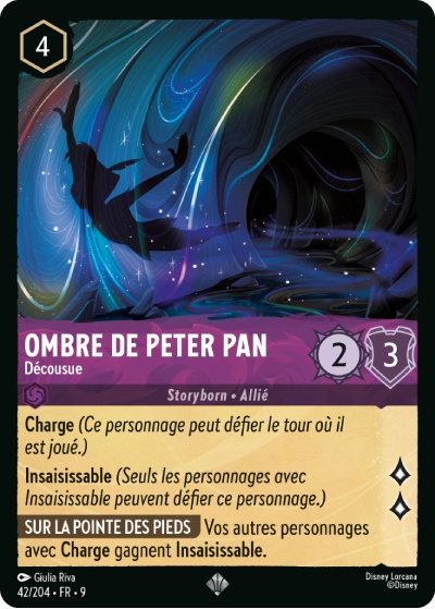 Peter Pan's Shadow - Not Sewn On