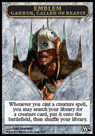 Emblem Garruk, Caller of Beasts
