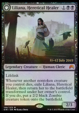 Liliana, Heretical Healer // Liliana, Defiant Necromancer