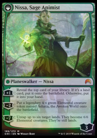 Nissa, Vastwood Seer // Nissa, Sage Animist