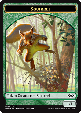 Shapeshifter (2/2, changeling) // Squirrel (1/1)
