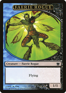 Faerie Rogue (1/1, flying, blue and black)