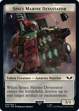 Soldier (1/1) / Space Marine Devastator (3/3)