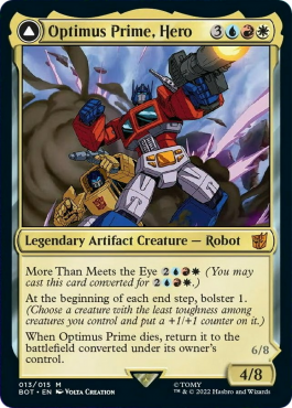 Optimus Prime, Hero // Optimus Prime, Autobot Leader - Magic: The Gathering  card - Playin by Magic Bazar