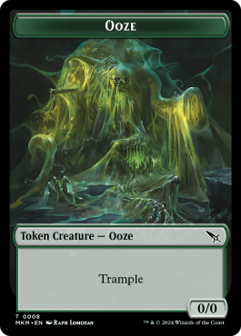 Ooze (0/0, green, trample)