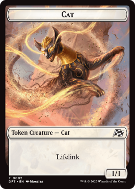 Cat (1/1, lifelink) / Thopter (1/1, flying, colorless)