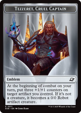 Robot // Emblem Tezzeret, Cruel Captain