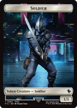 Soldier (1/1, white) / Rebel (2/2, red)