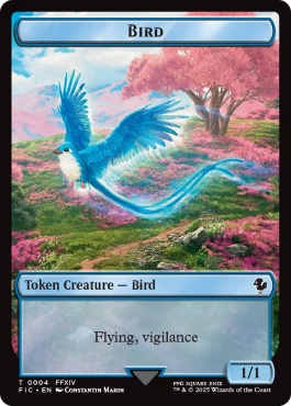 Bird (1/1, flying, vigilance) / Hero (1/1, white)