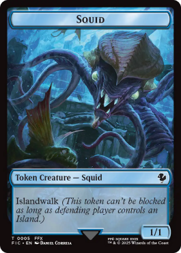 Spirit (1/1, white, flying) / Squid (1/1, blue)