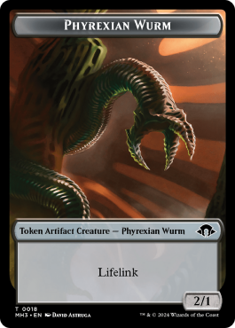 Phyrexian Wurm (2/1, Lifelink)