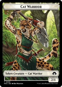 Cat Warrior (2/1, white)