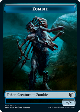 Zombie (2/2, decayed) / Zombie (*/*, blue)