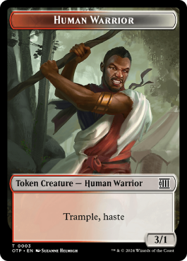Human Warrior (3/1, red and white)