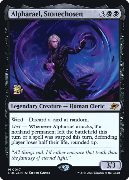 Alpharael, Stonechosen
