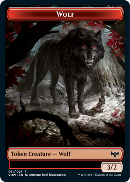 Wolf (3/2, red) // Treasure
