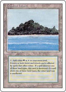 Tropical Island - Magic: The Gathering card - Playin by Magic Bazar