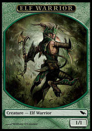 Elf Warrior (1/1, green and white)