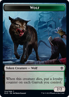Wolf (2/2, black and green)