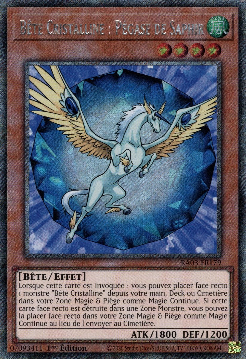 Crystal Beast Sapphire Pegasus