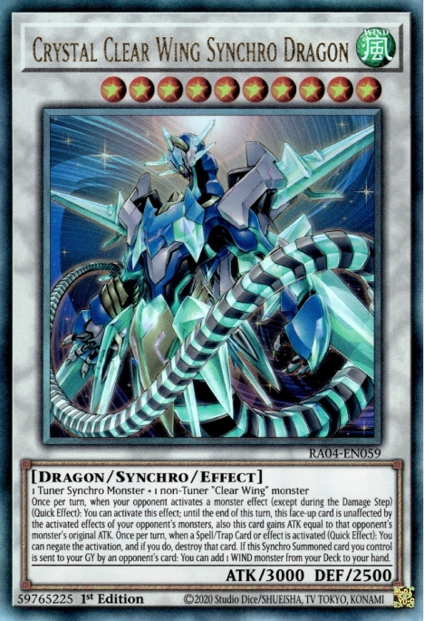 Crystal Clear Wing Synchro Dragon