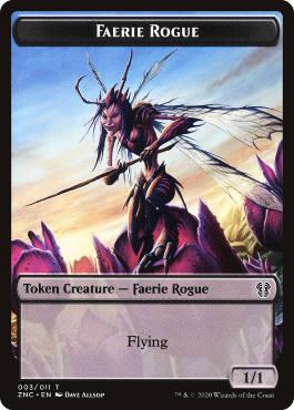 Faerie Rogue (1/1, flying, black) // Gobiln Rogue