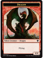 Dragon (4//4 Flying) // Gold