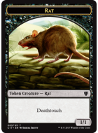 Rat (1//1) // Cat Warrior (2//2 forestwalk)