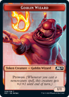 Goblin Wizard (1/1, prowess)