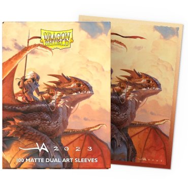 100 pochettes dual matte art format standard the adameer dragon shield 