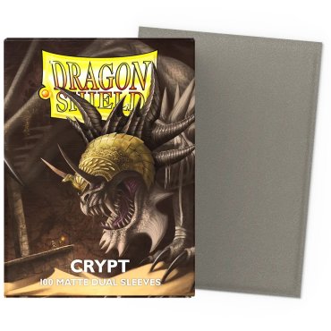 100 pochettes dual matte format standard crypt dragon shield at 15052 