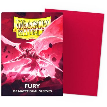 100 pochettes dual matte format standard fury dragon shield at 15055 