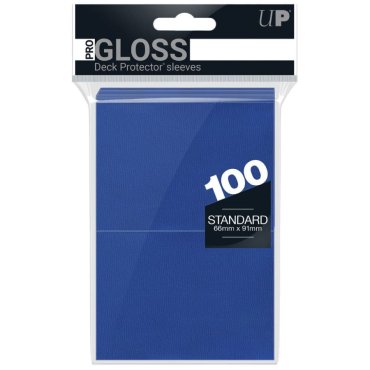 100 pochettes gloss format standard bleu ultra pro 82692 