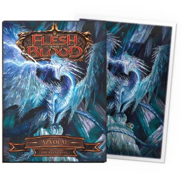 100 pochettes matte art format standard flesh and blood azvolai dragon shield 