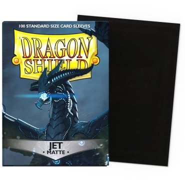 100 pochettes matte format standard jet dragon shield at 11024 